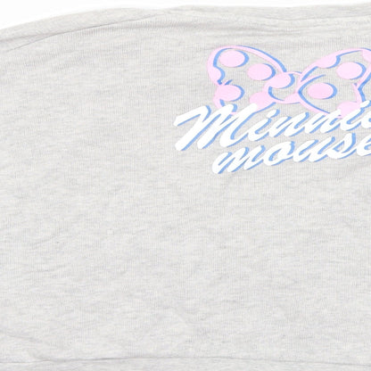 Uniqlo Girls Grey   Pullover Sweatshirt Size 13 Years  - minnie mouse