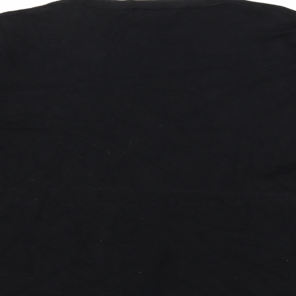 story Womens Black  Knit Cardigan Jumper Size L