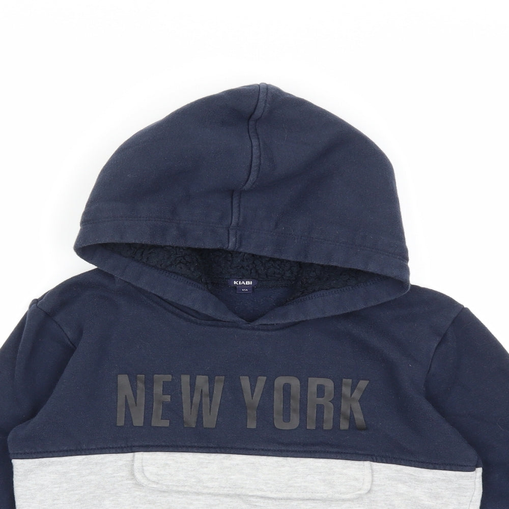 Kiabi Boys Blue   Pullover Hoodie Size 12 Years