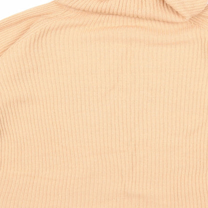 Compliments Womens Orange  Knit Pullover Jumper Size 12