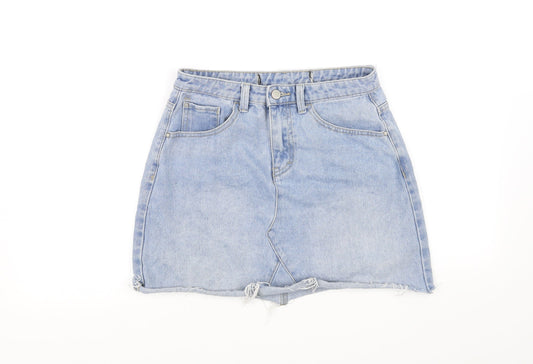 deniem & co Womens Blue   A-Line Skirt Size 8