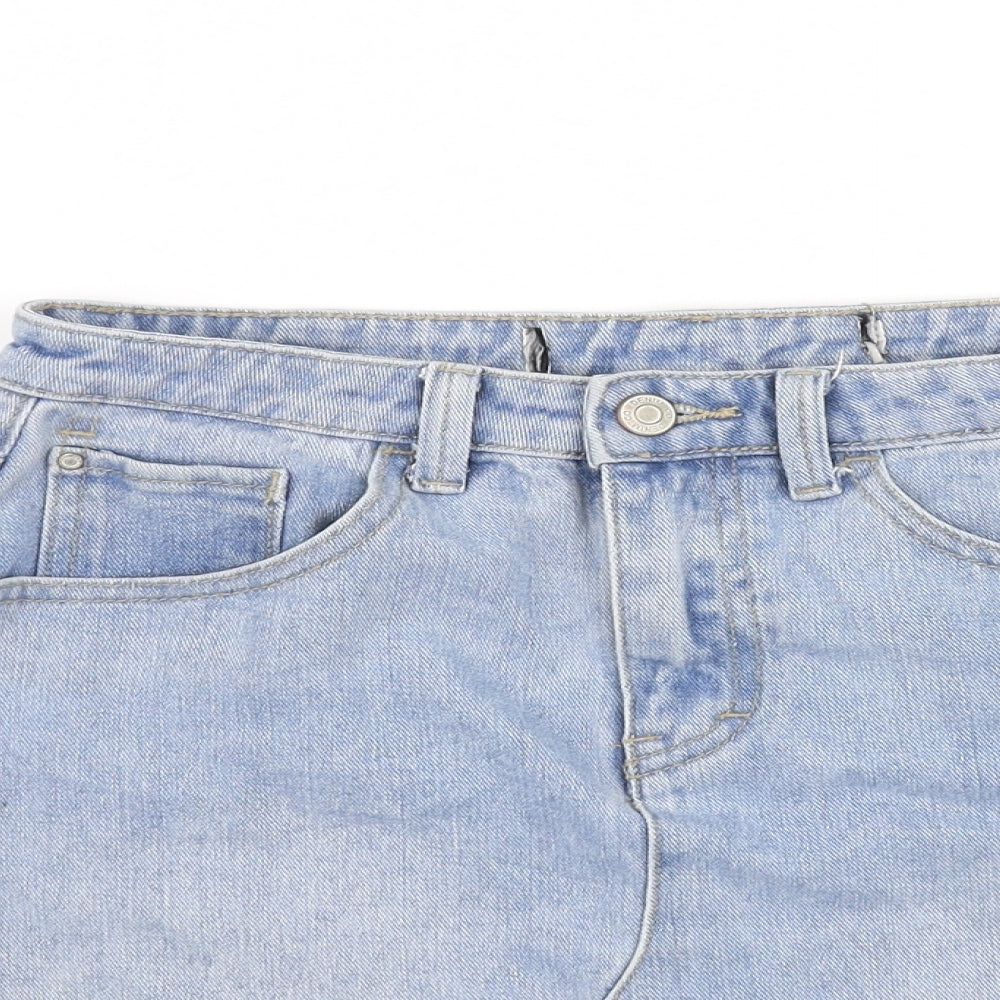 deniem & co Womens Blue   A-Line Skirt Size 8