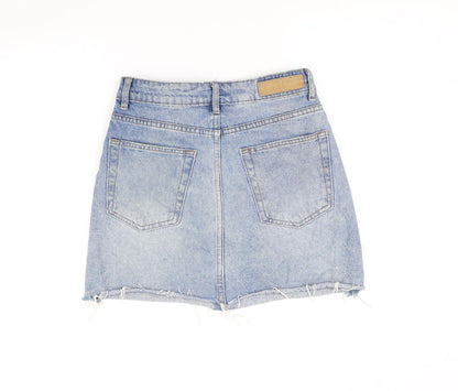 91 Cotton Womens Blue   A-Line Skirt Size 6