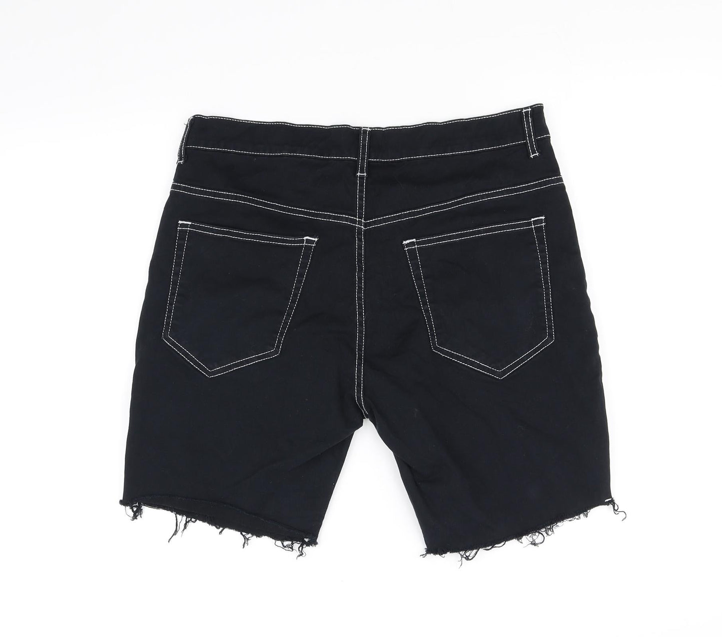 deniem & co Womens Black   Cut-Off Shorts Size 32 in