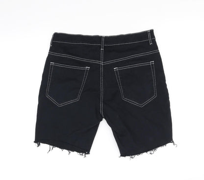 deniem & co Womens Black   Cut-Off Shorts Size 32 in