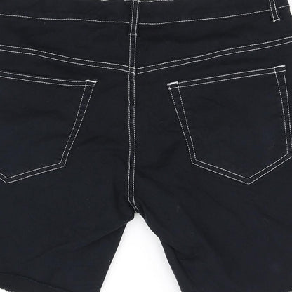 deniem & co Womens Black   Cut-Off Shorts Size 32 in