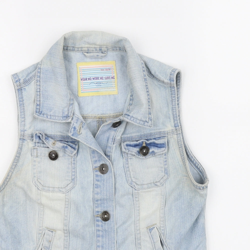 Womens UK Size 10 New Look Blue Jacket