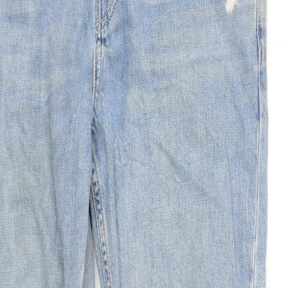 Topahop Womens Blue   Straight Jeans Size 26 in L32 in