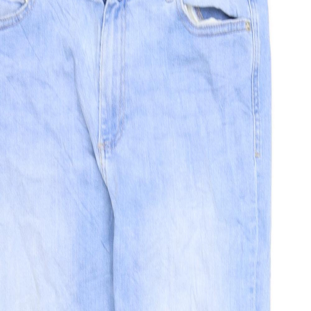 M&S Collection Womens Blue   Straight Jeans Size 12 L32 in
