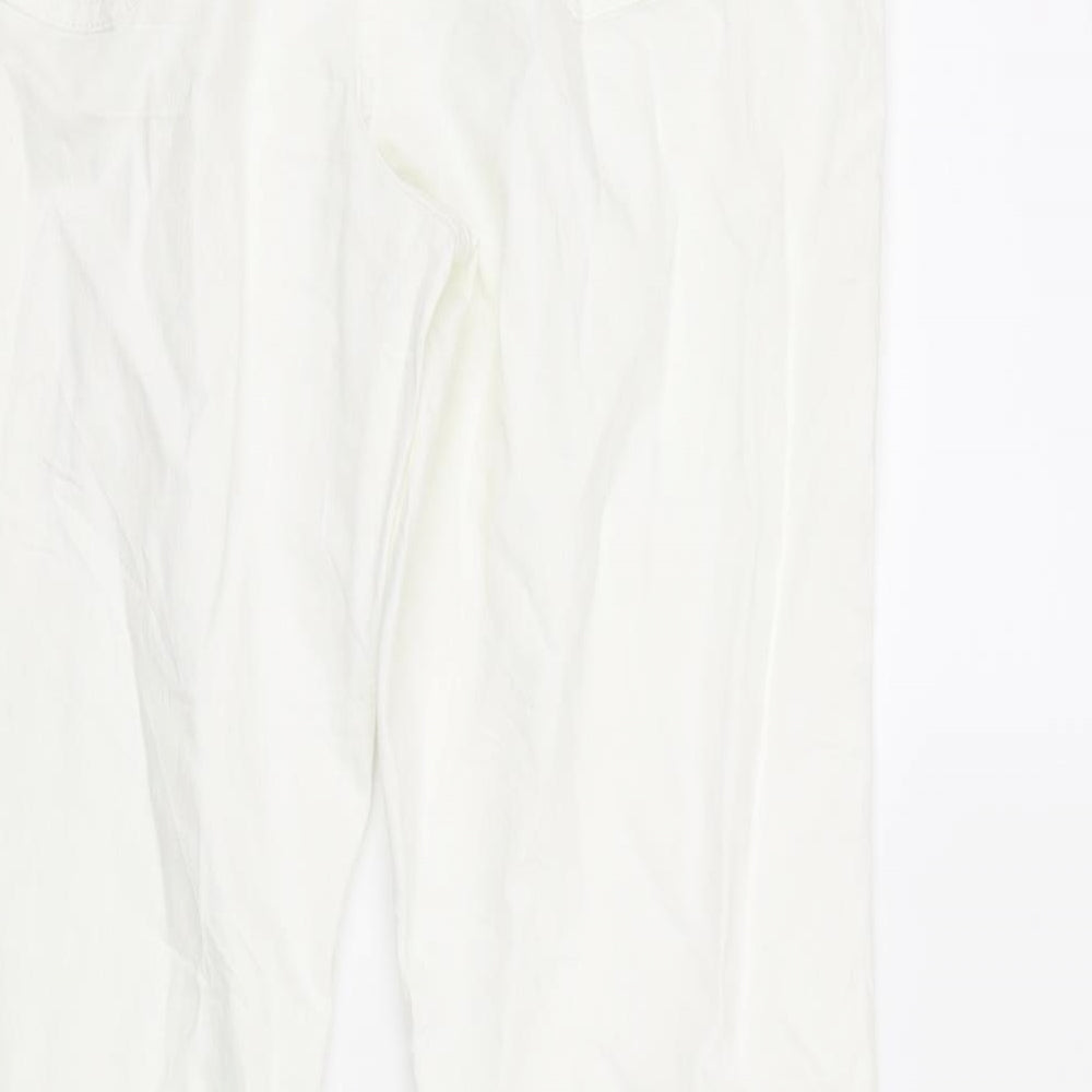 angel spirit Womens White   Mom Jeans Size 16 L30 in