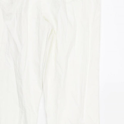 angel spirit Womens White   Mom Jeans Size 16 L30 in