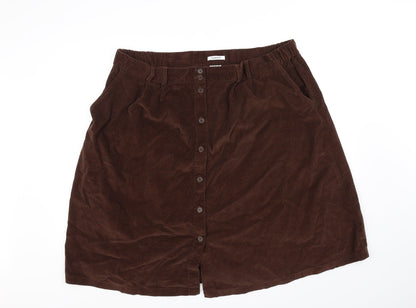 Damart Womens Purple   A-Line Skirt Size 26 in