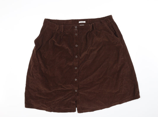 Damart Womens Purple   A-Line Skirt Size 26 in