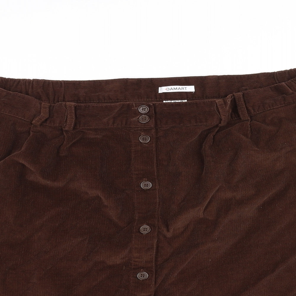 Damart Womens Purple   A-Line Skirt Size 26 in