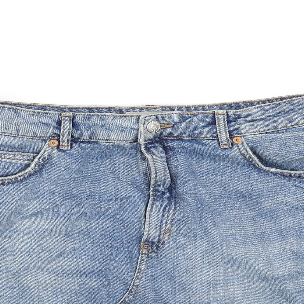 Tophop Womens Blue   A-Line Skirt Size 10