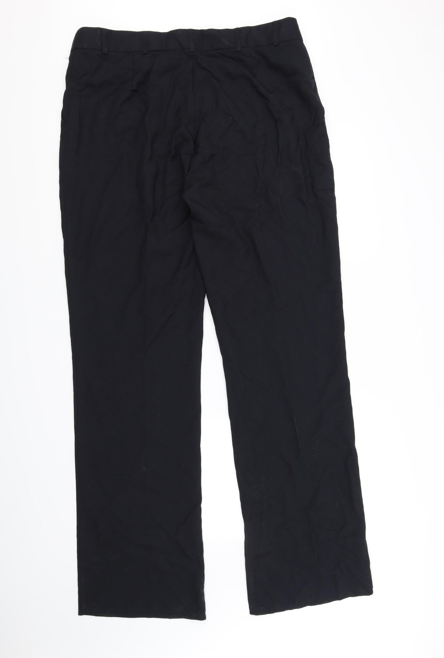 Womens UK Size 18 Preworn Regular Fit  Black Trousers