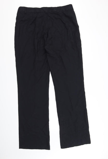 Womens UK Size 18 Preworn Regular Fit  Black Trousers