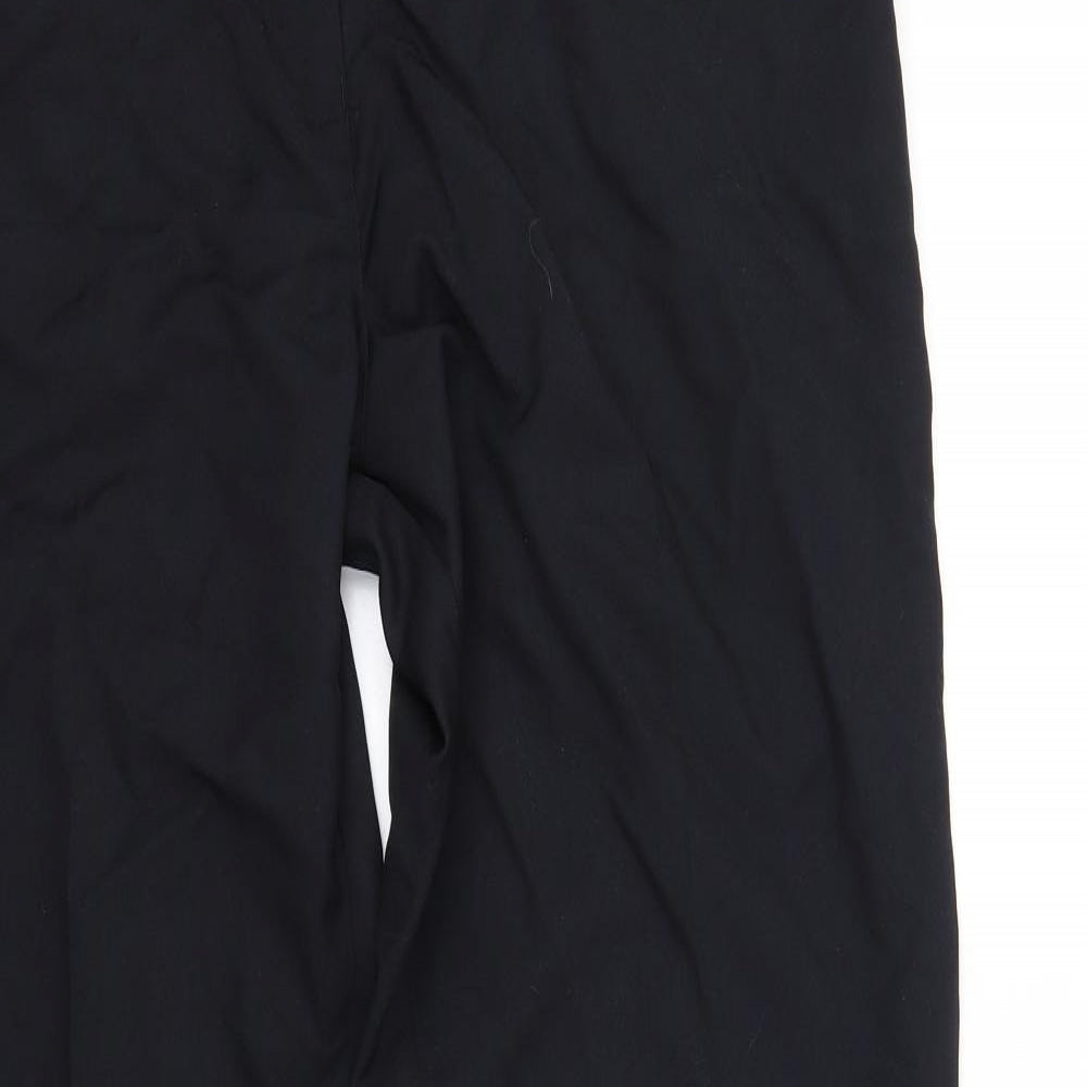 Womens UK Size 18 Preworn Regular Fit  Black Trousers