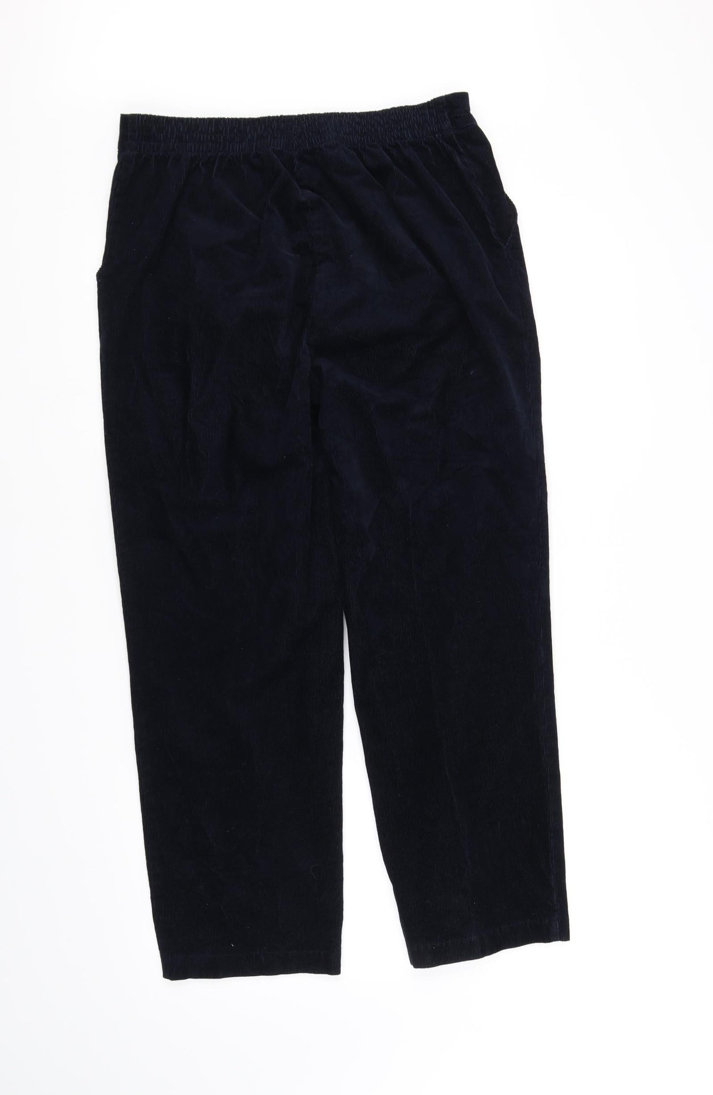 Womens UK Size 12 M&S Collection Regular Fit  Blue Trousers