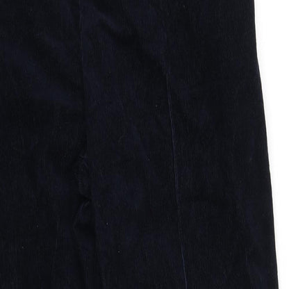 Womens UK Size 12 M&S Collection Regular Fit  Blue Trousers