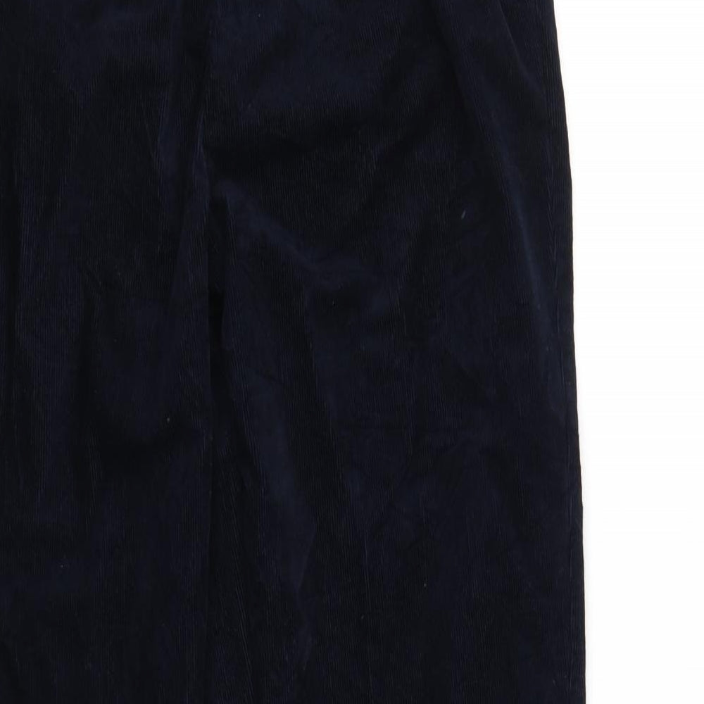 Womens UK Size 12 M&S Collection Regular Fit  Blue Trousers