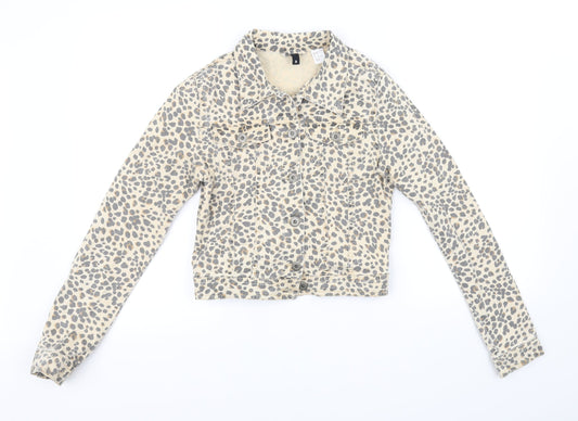 Divided Womens Yellow   Jacket  Size 4