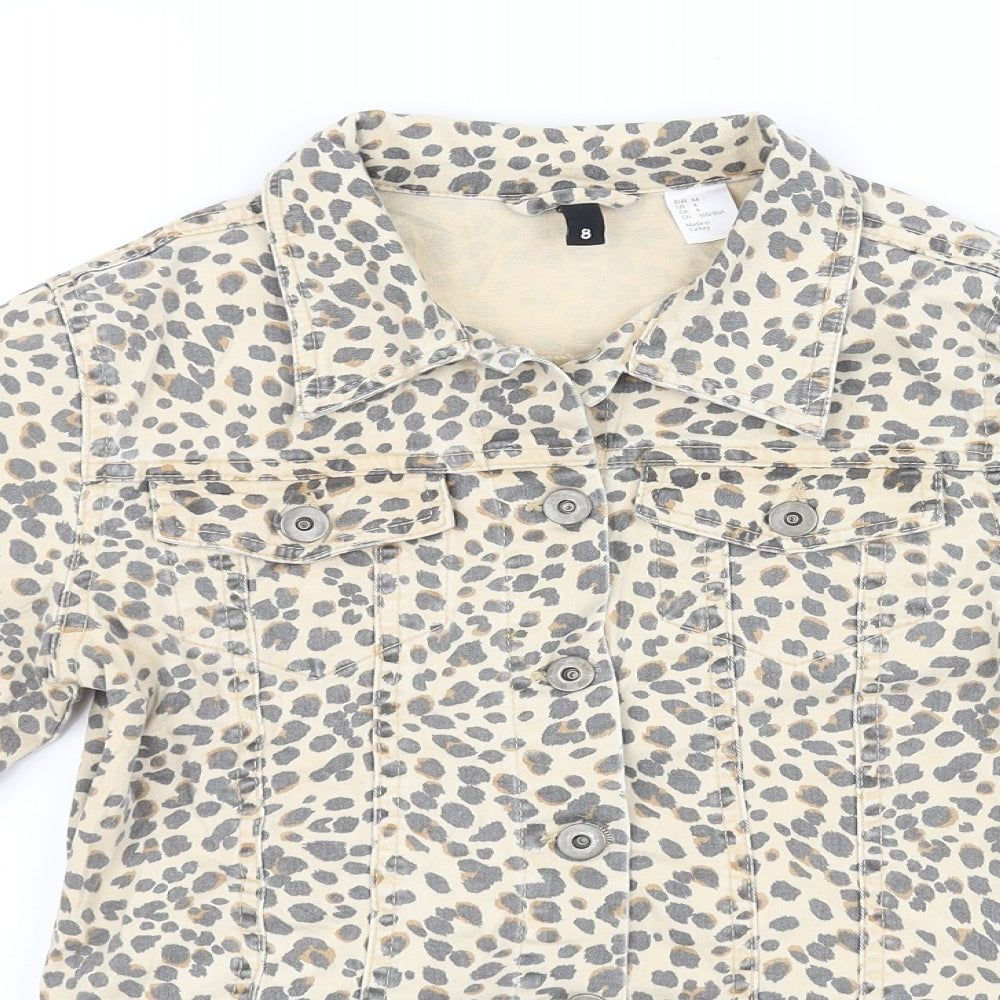 Divided Womens Yellow   Jacket  Size 4