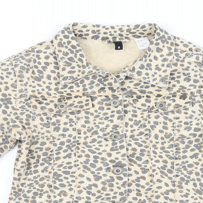 Divided Womens Yellow   Jacket  Size 4