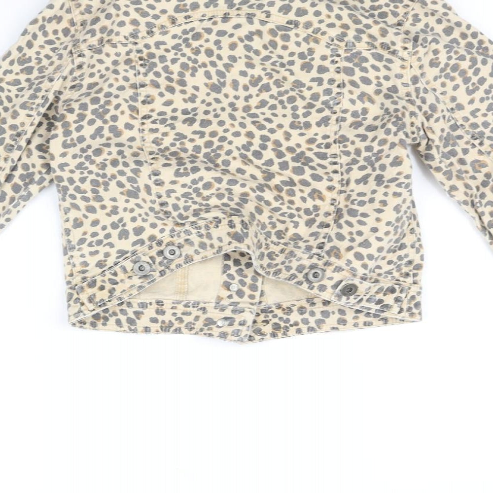 Divided Womens Yellow   Jacket  Size 4