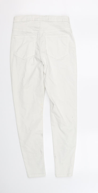 M&S Collection Womens White   Skinny Jeans Size 10 L31 in
