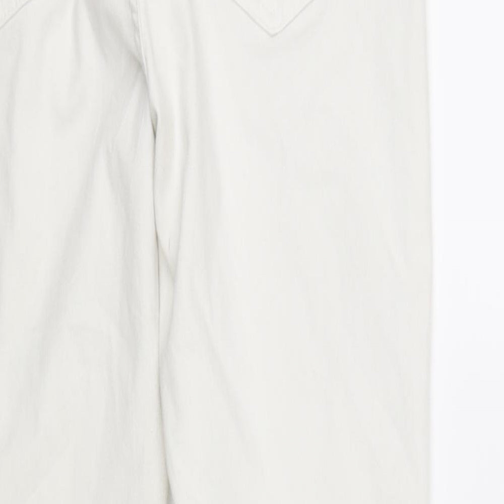 M&S Collection Womens White   Skinny Jeans Size 10 L31 in