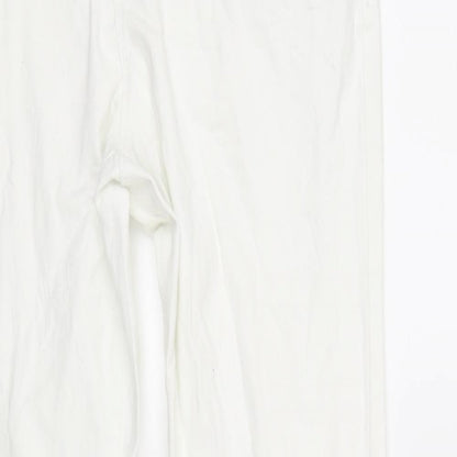 Womens UK Size 14 deniem & co Regular Fit Straight White Jeans