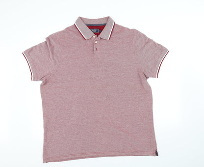 Womens UK Size L Maine Pink Basic Polo