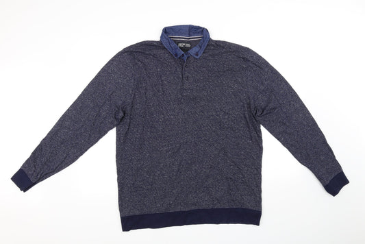 Sandstone & Co Men Mens Blue   Pullover Jumper Size L
