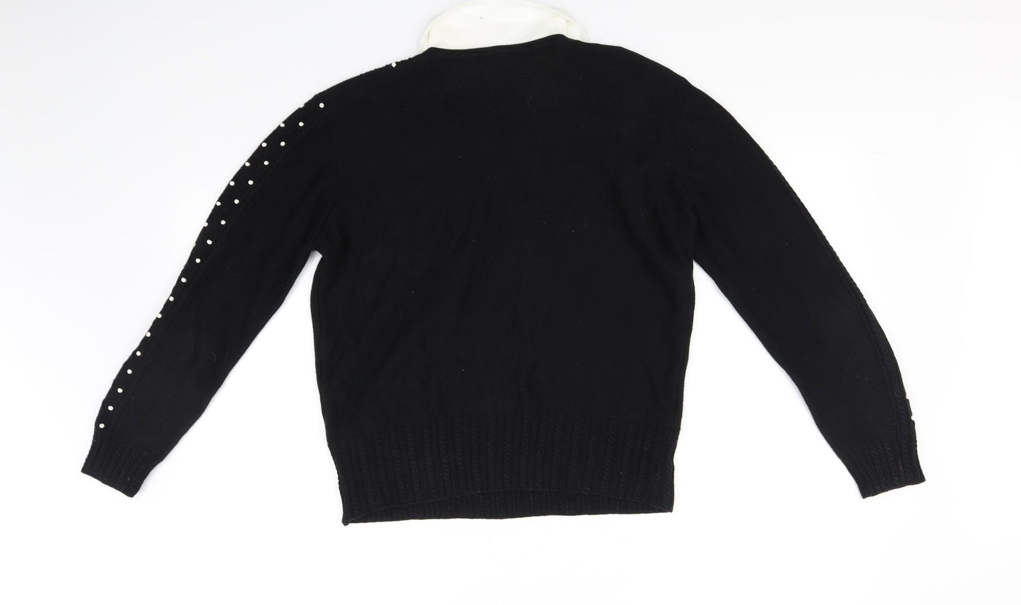 casuals Womens Black   Pullover Jumper Size L