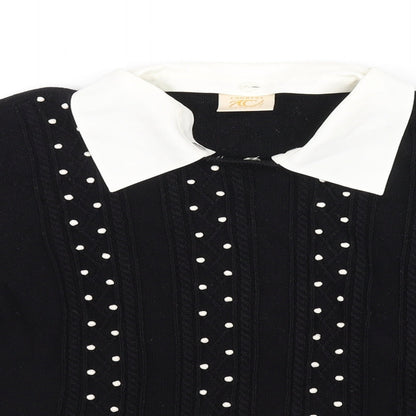 casuals Womens Black   Pullover Jumper Size L