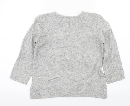 Alex & Co Womens Grey  Knit Pullover Jumper Size 8
