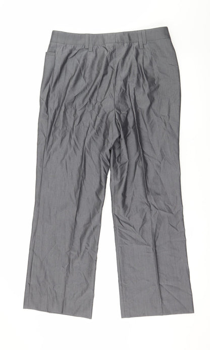 Basler Mens Grey   Trousers  Size 34 in L28 in