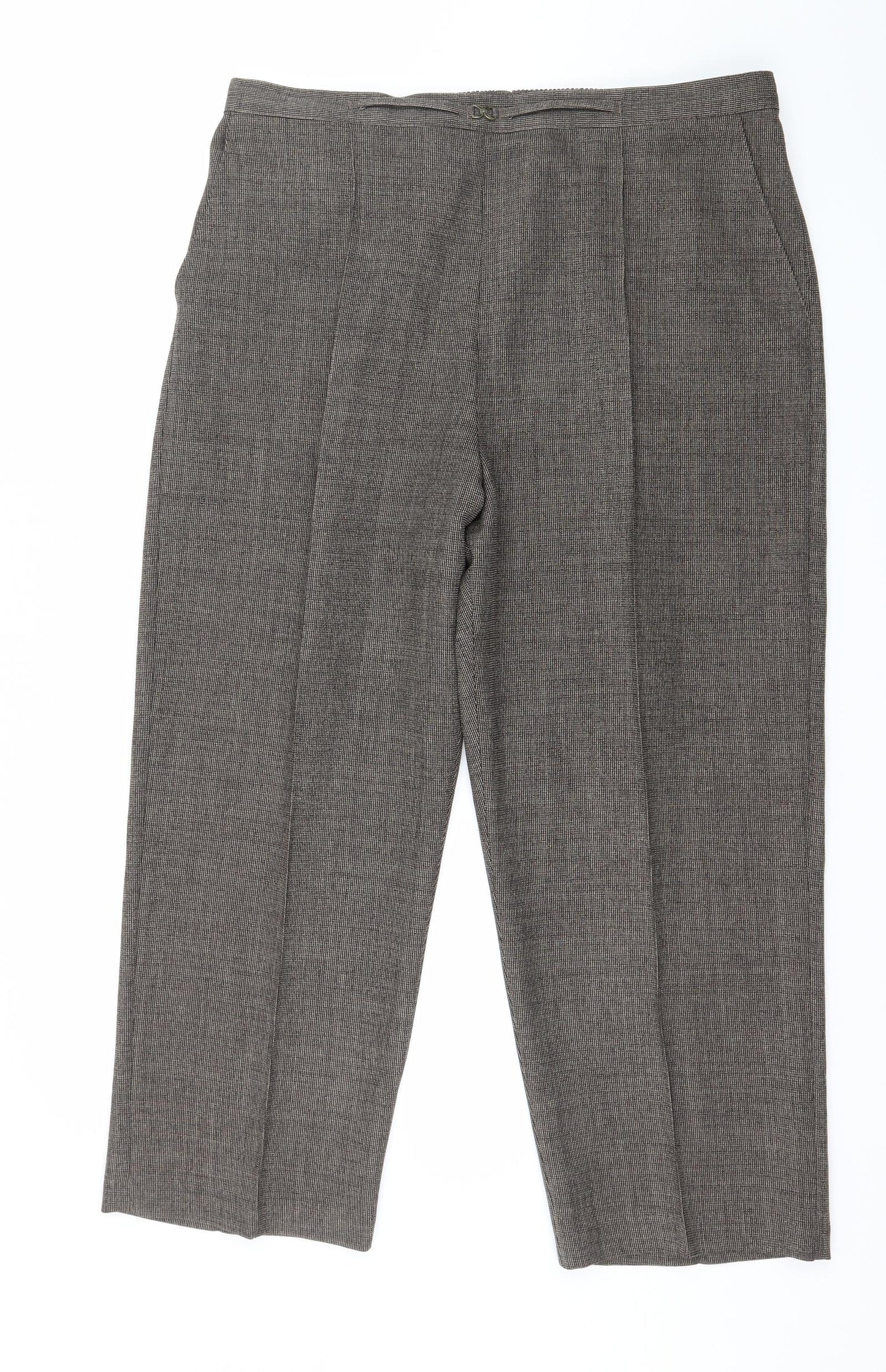 Womens UK Size 18 Classics Regular Fit  Brown Trousers