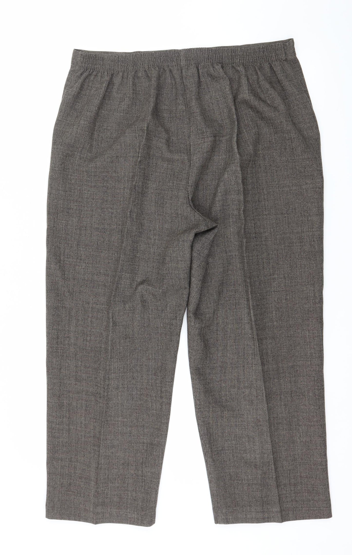 Womens UK Size 18 Classics Regular Fit  Brown Trousers
