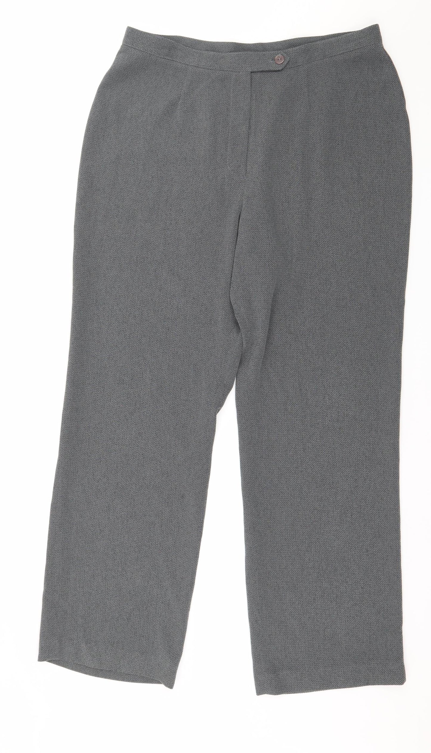 Womens UK Size 16 Principles Regular Fit  Grey Trousers