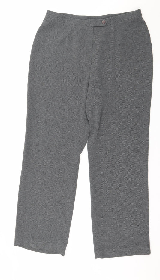 Womens UK Size 16 Principles Regular Fit  Grey Trousers
