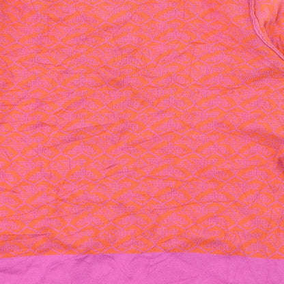 CPM Collection Womens Orange Floral Knit Pullover Jumper Size 10