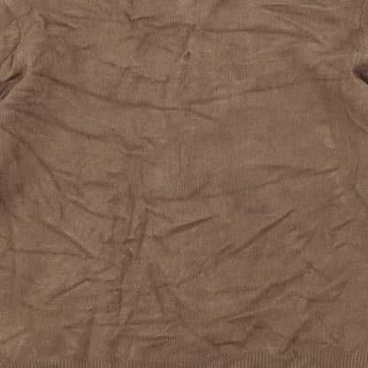 Ann Marie Womens Brown  Knit Pullover Jumper Size S