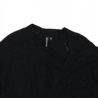 Zoe&Phoebe Womens Black  Knit Cardigan Jumper Size XL