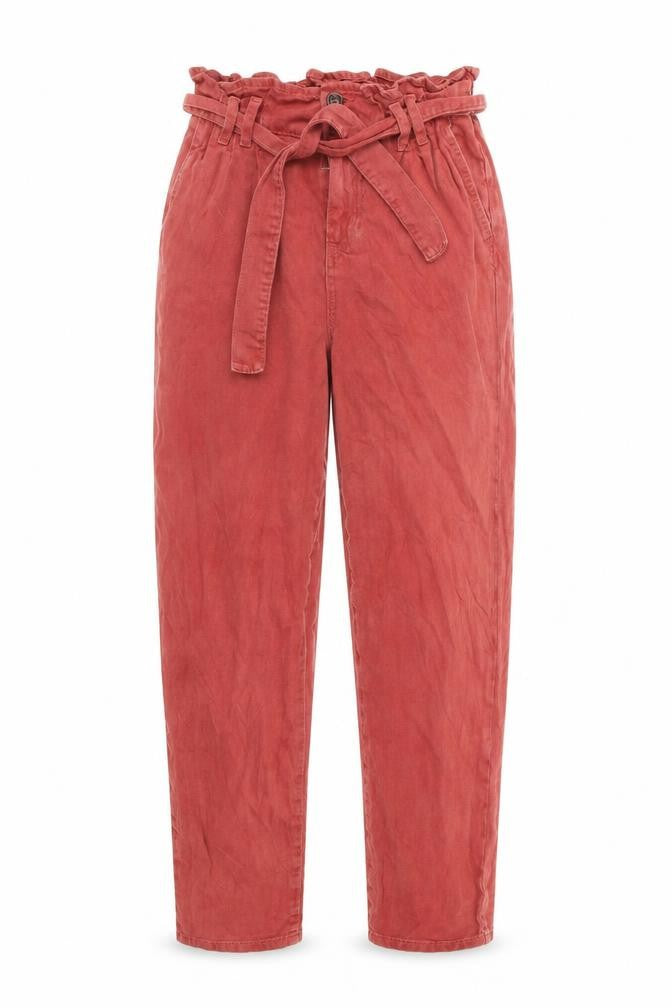 Womens UK Size 6 Denim & Co. Regular Fit Mom Red Jeans
