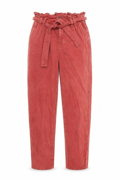 Womens UK Size 6 Denim & Co. Regular Fit Mom Red Jeans