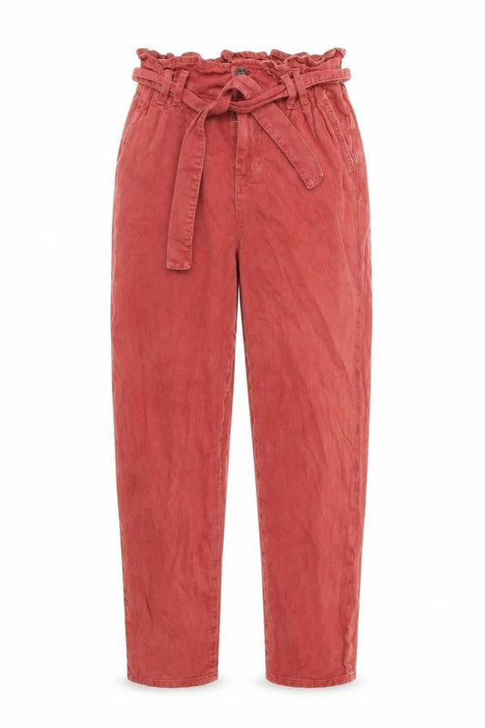 Womens UK Size 6 Denim & Co. Regular Fit Mom Red Jeans