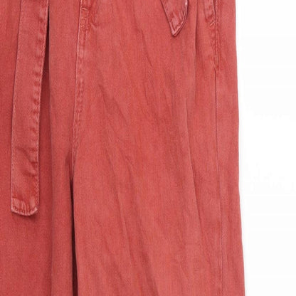 Denim & Co. Womens Red  Denim Mom Jeans Size 6 L28 in