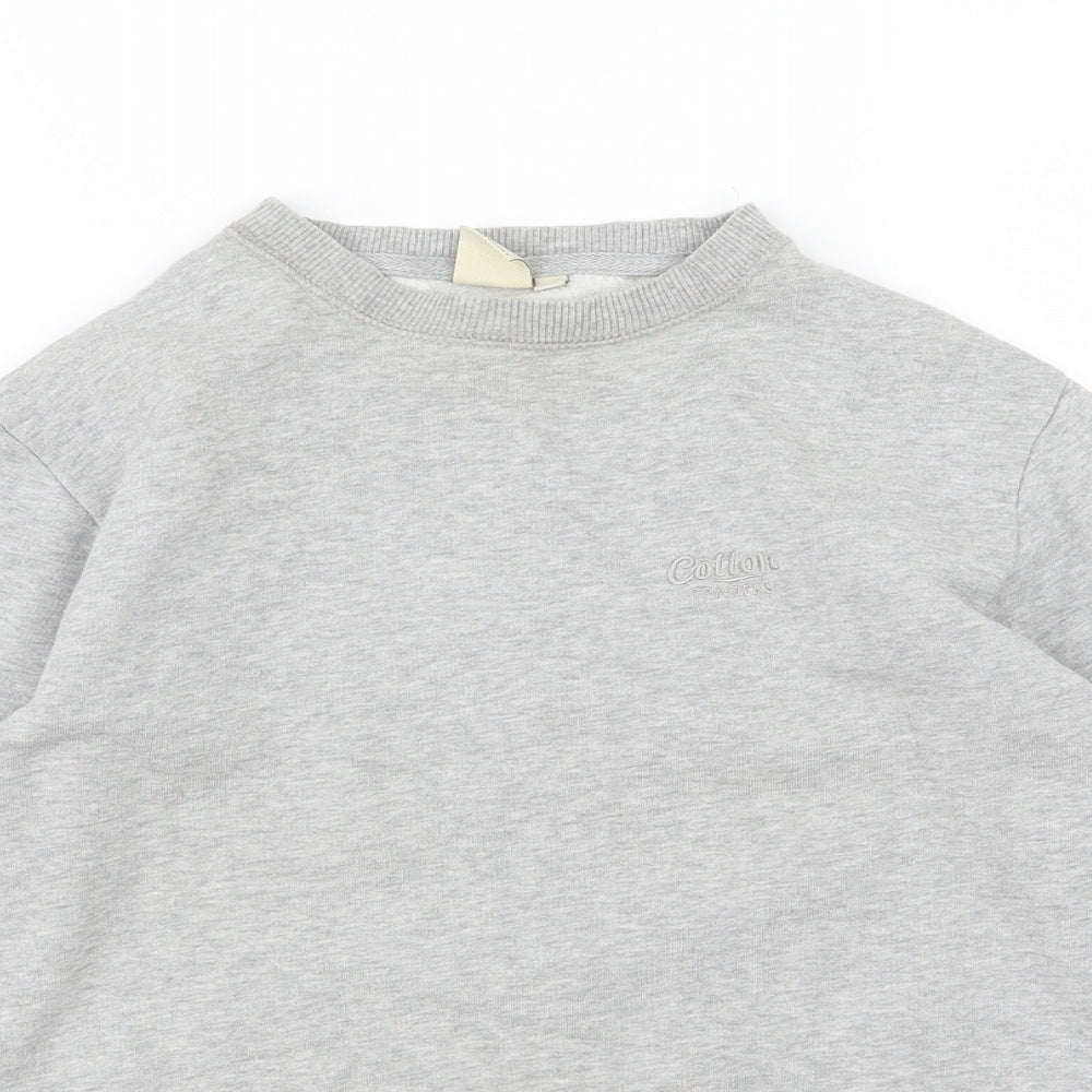 Mens UK Size XS Cotton Traders Grey Pullover Sweatshirt